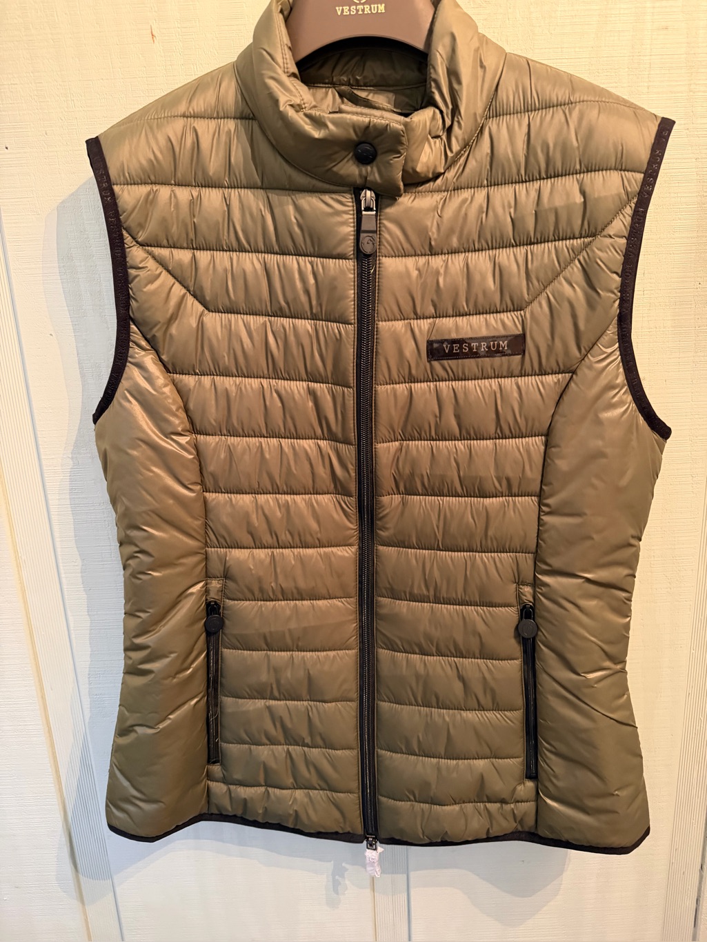 Vestrum Equestrian Cattolica Quilted Olive Puffer Vest